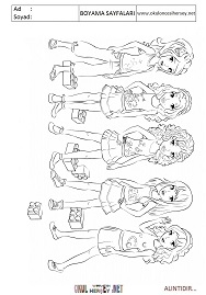 lego-friends boyama sayfaları